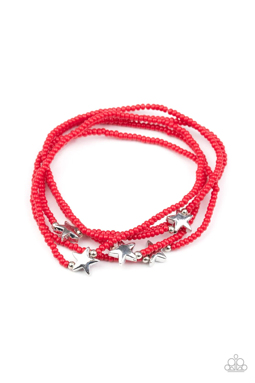 Pretty Patriotic - Red Paparazzi Accessories
