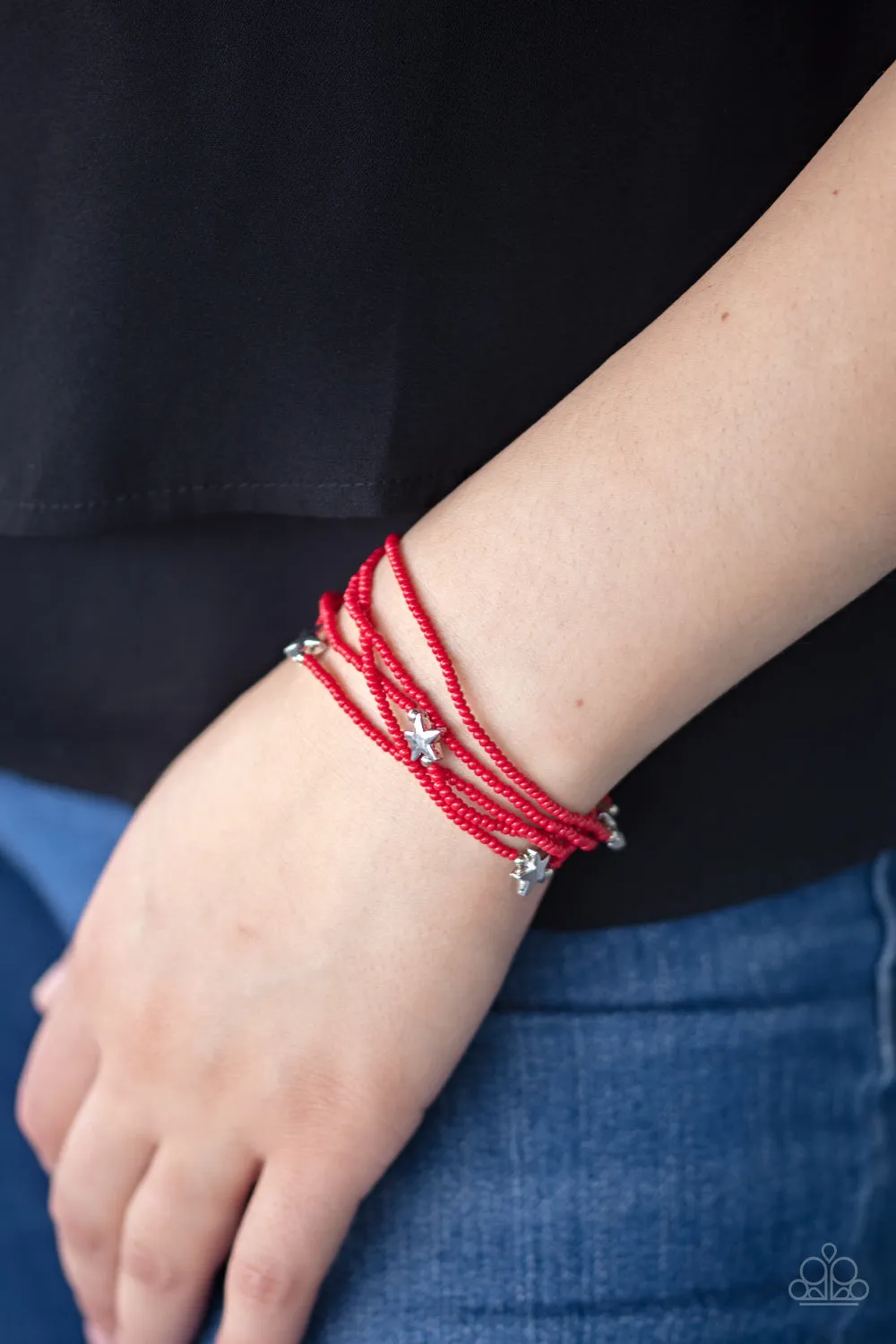 Pretty Patriotic - Red Paparazzi Accessories