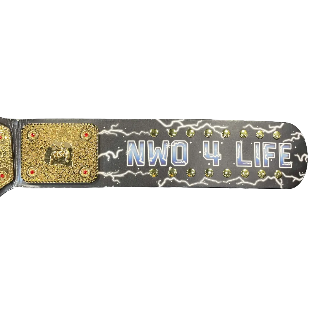 "Hollywood" Hulk Hogan nWo Signature Series Championship Replica Title Belt (Minor Cosmetic Markings)