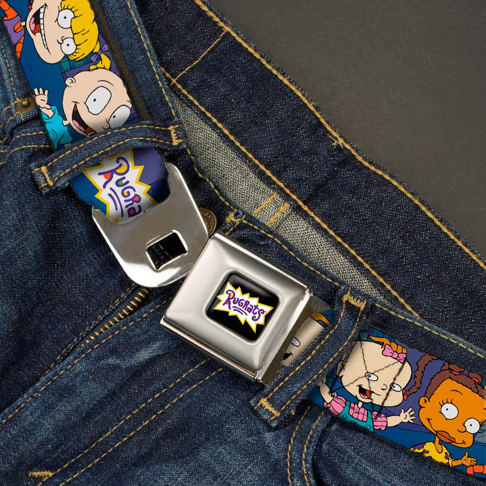 RUGRATS Logo Full Color Seatbelt Belt - RUGRATS Group Pose Webbing