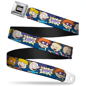 RUGRATS Logo Full Color Seatbelt Belt - RUGRATS Group Pose Webbing