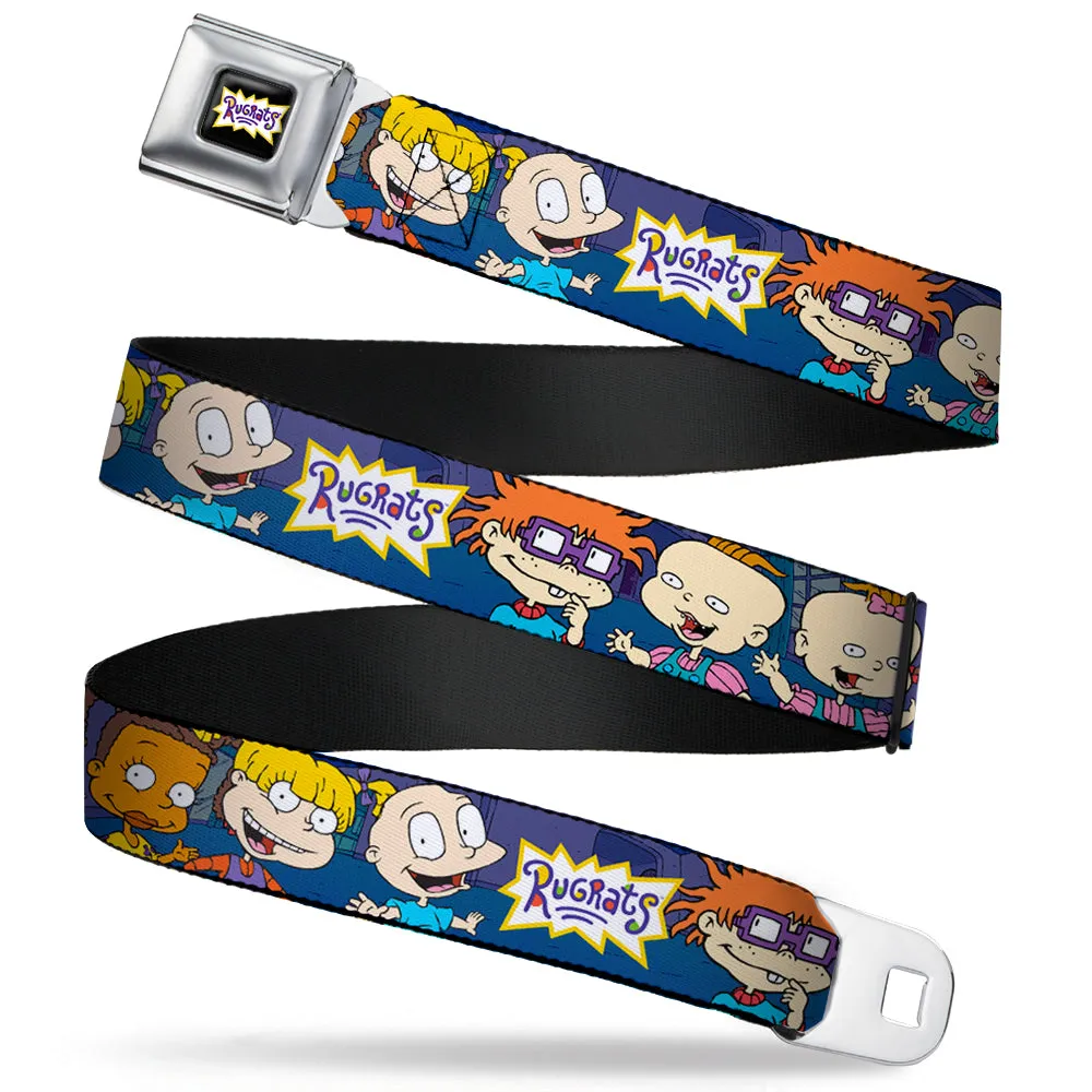 RUGRATS Logo Full Color Seatbelt Belt - RUGRATS Group Pose Webbing