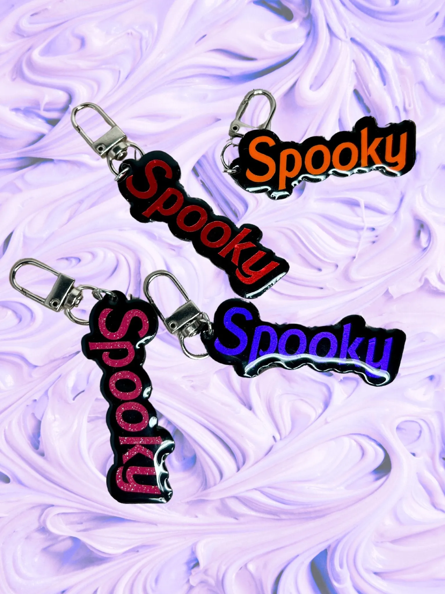 Spooky Doll Font Keychains