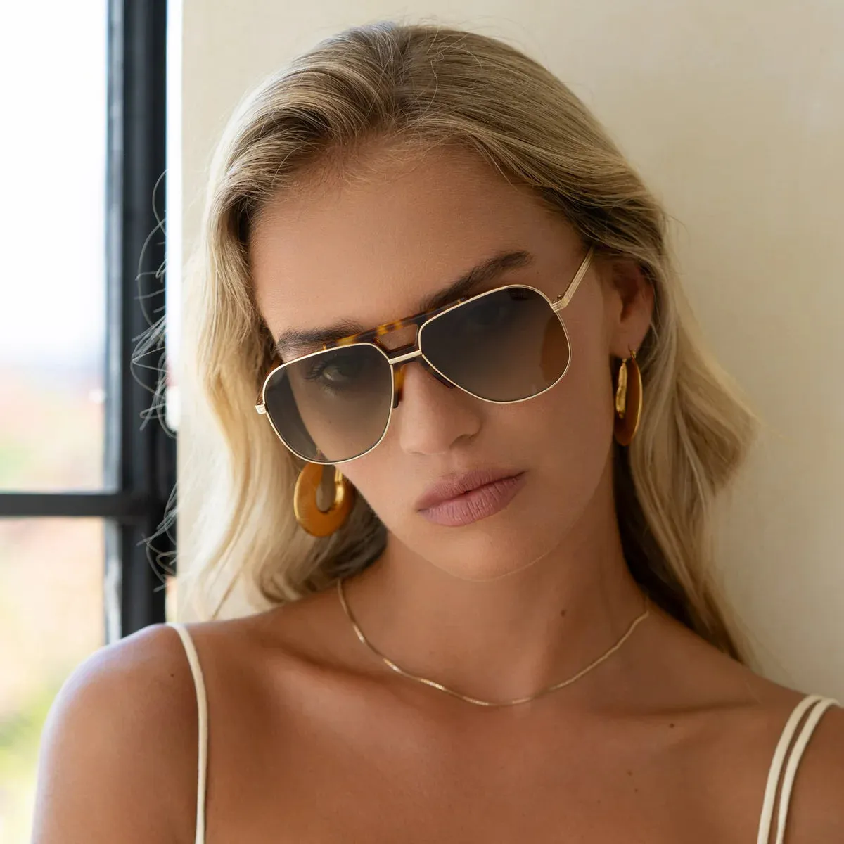 Sunglasses- Logan Tortoise/Green (1149-4)