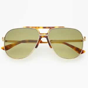 Sunglasses- Logan Tortoise/Green (1149-4)