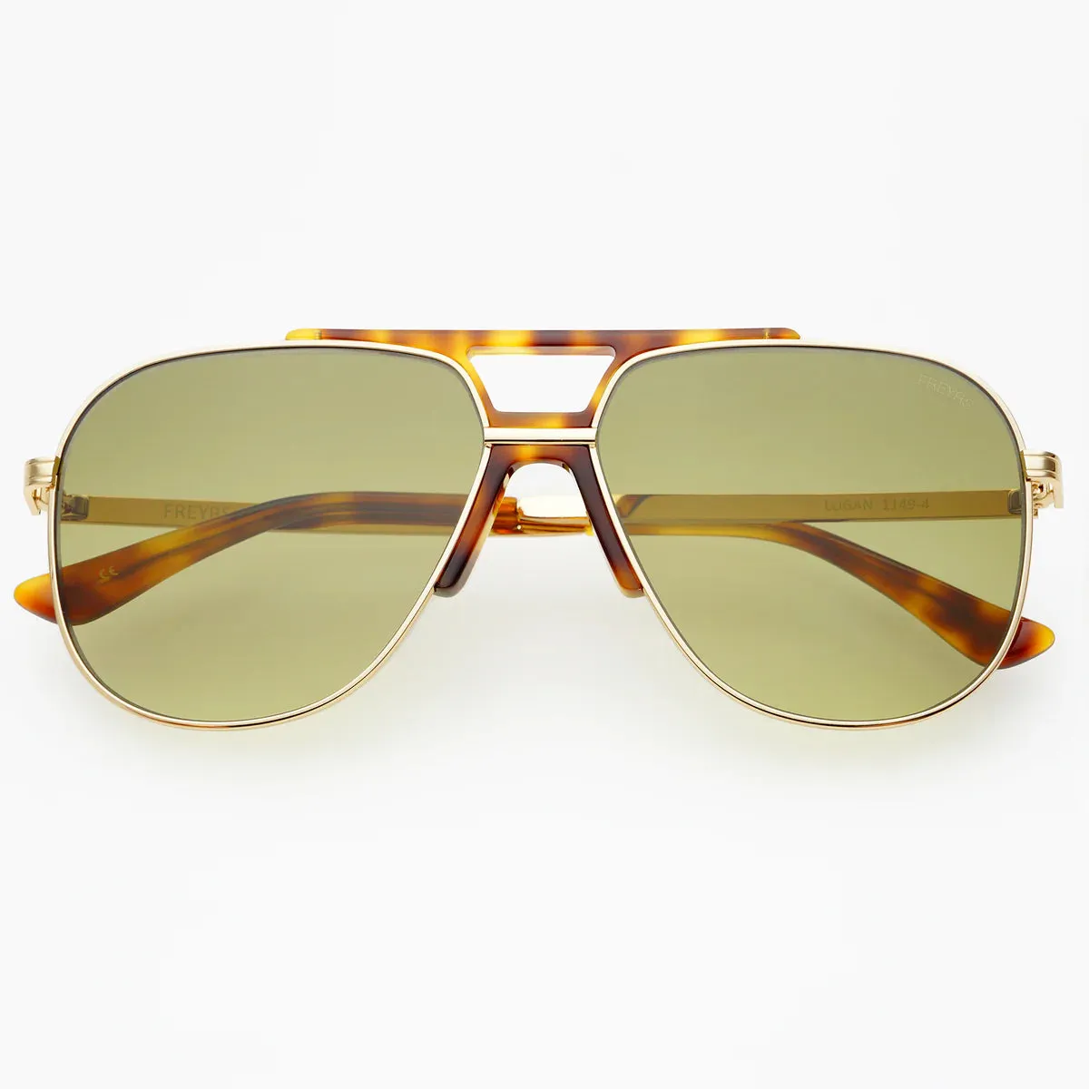 Sunglasses- Logan Tortoise/Green (1149-4)