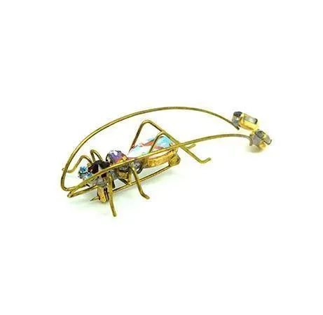 Vintage 1950s Large Czech Insect Brooch