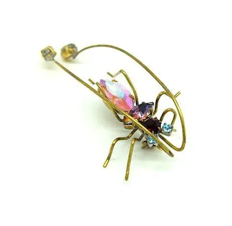 Vintage 1950s Large Czech Insect Brooch