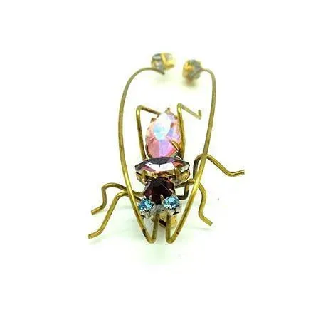 Vintage 1950s Large Czech Insect Brooch