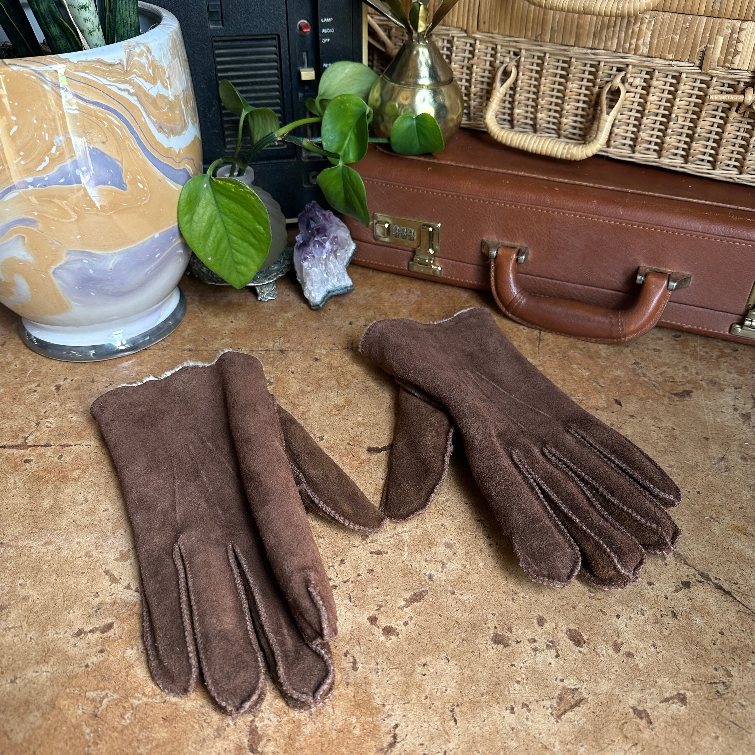 Vintage Genuine Leather “Avon” Gloves
