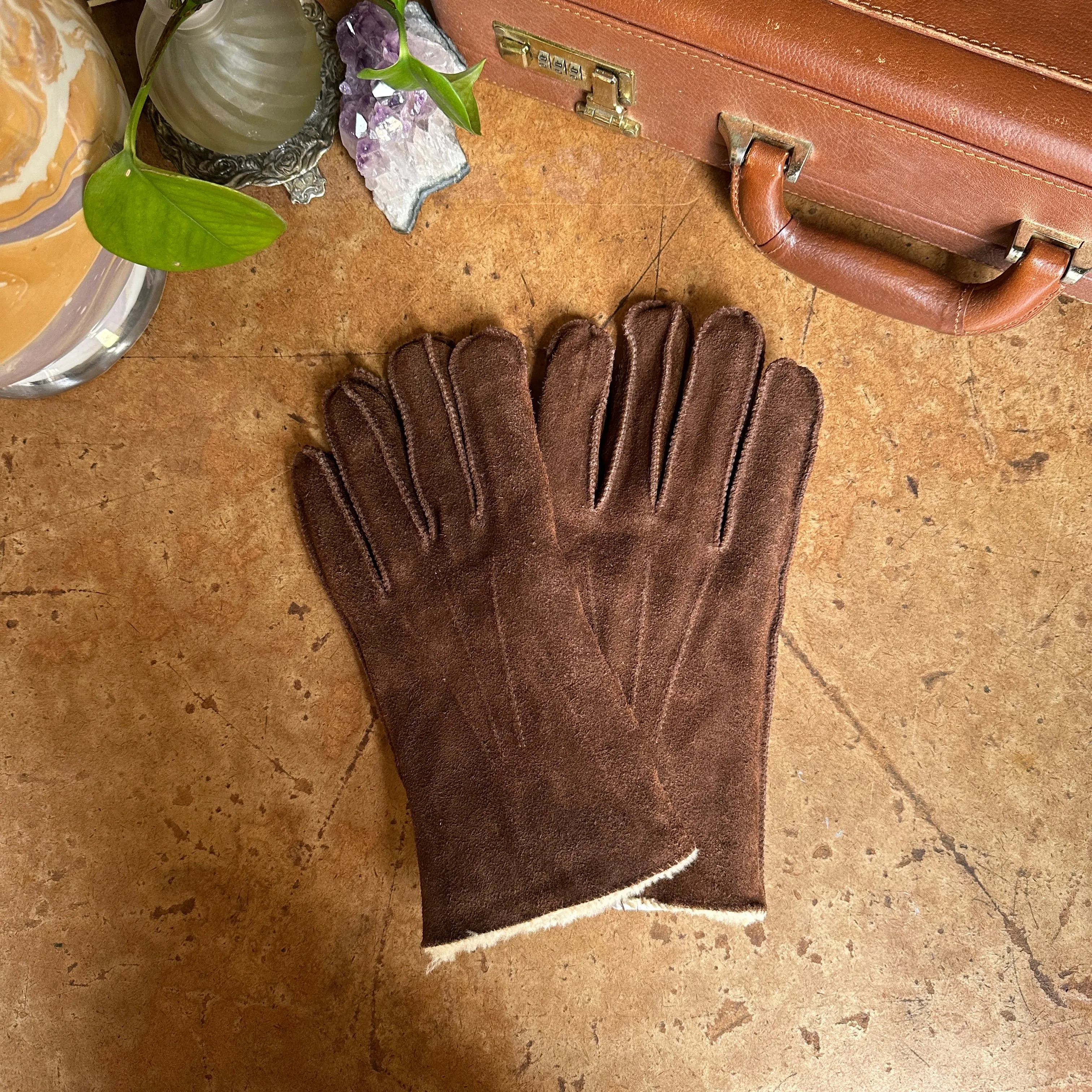 Vintage Genuine Leather “Avon” Gloves