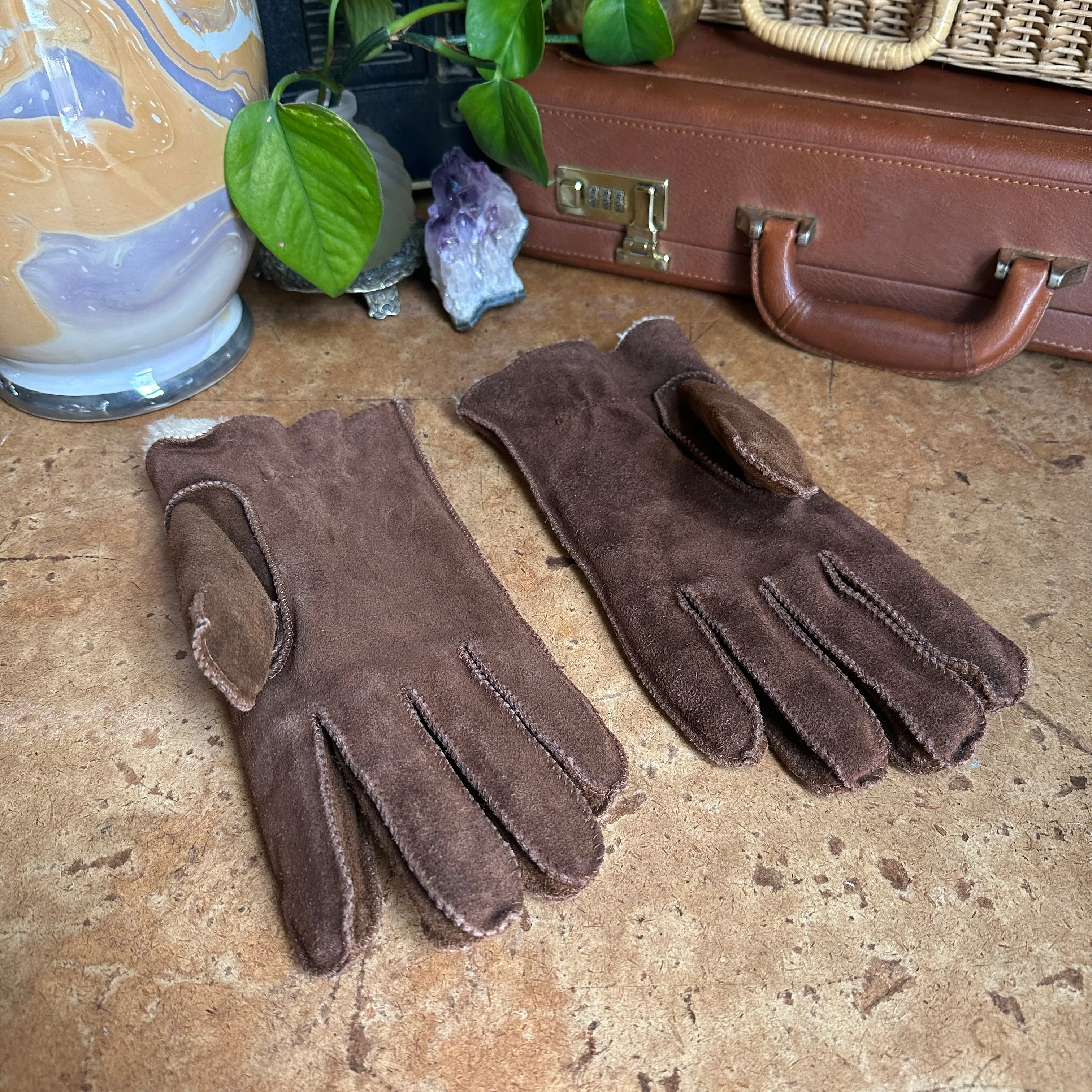 Vintage Genuine Leather “Avon” Gloves