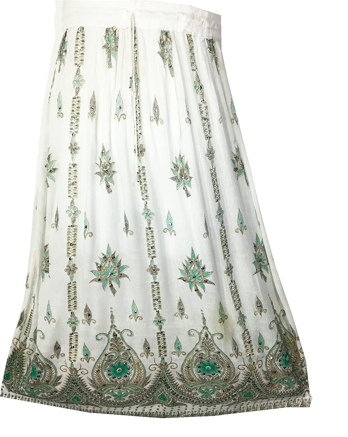 Whitewhale Womens Long Skirt India Traditional Clothing Designer For Spring Summer