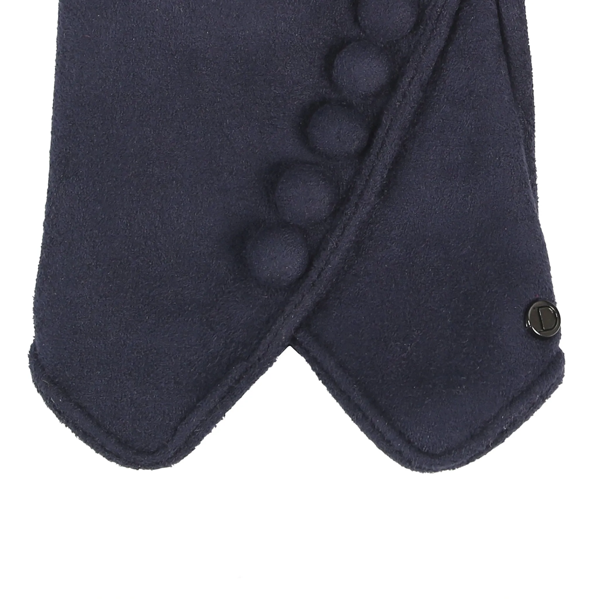 Women’s Faux Suede Gloves with Buttons