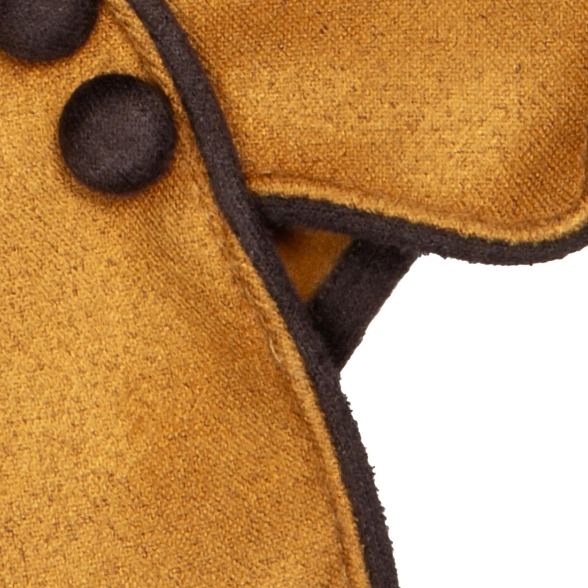 Women’s Faux Suede Gloves with Buttons