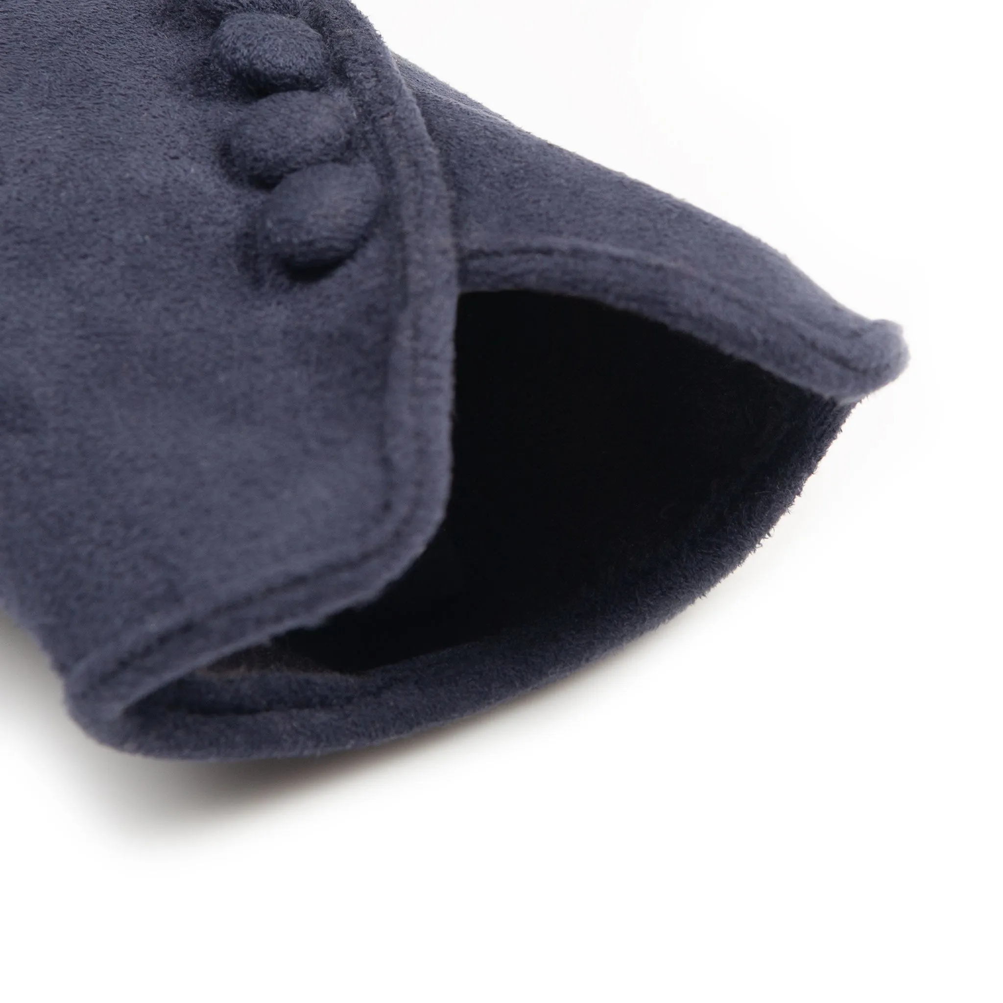 Women’s Faux Suede Gloves with Buttons