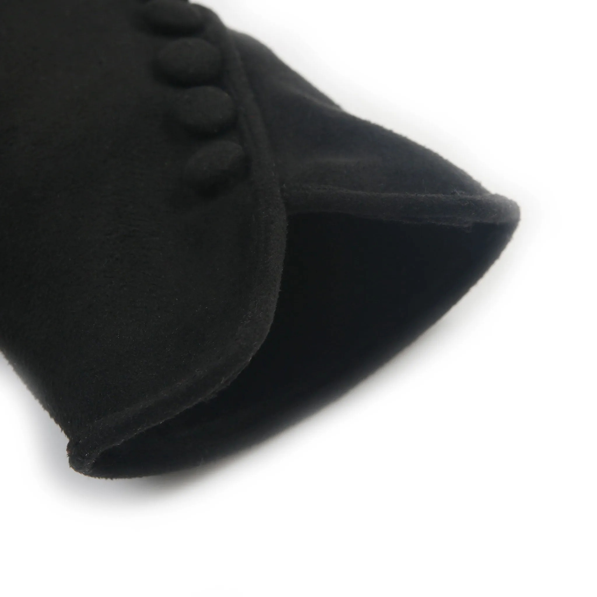 Women’s Faux Suede Gloves with Buttons