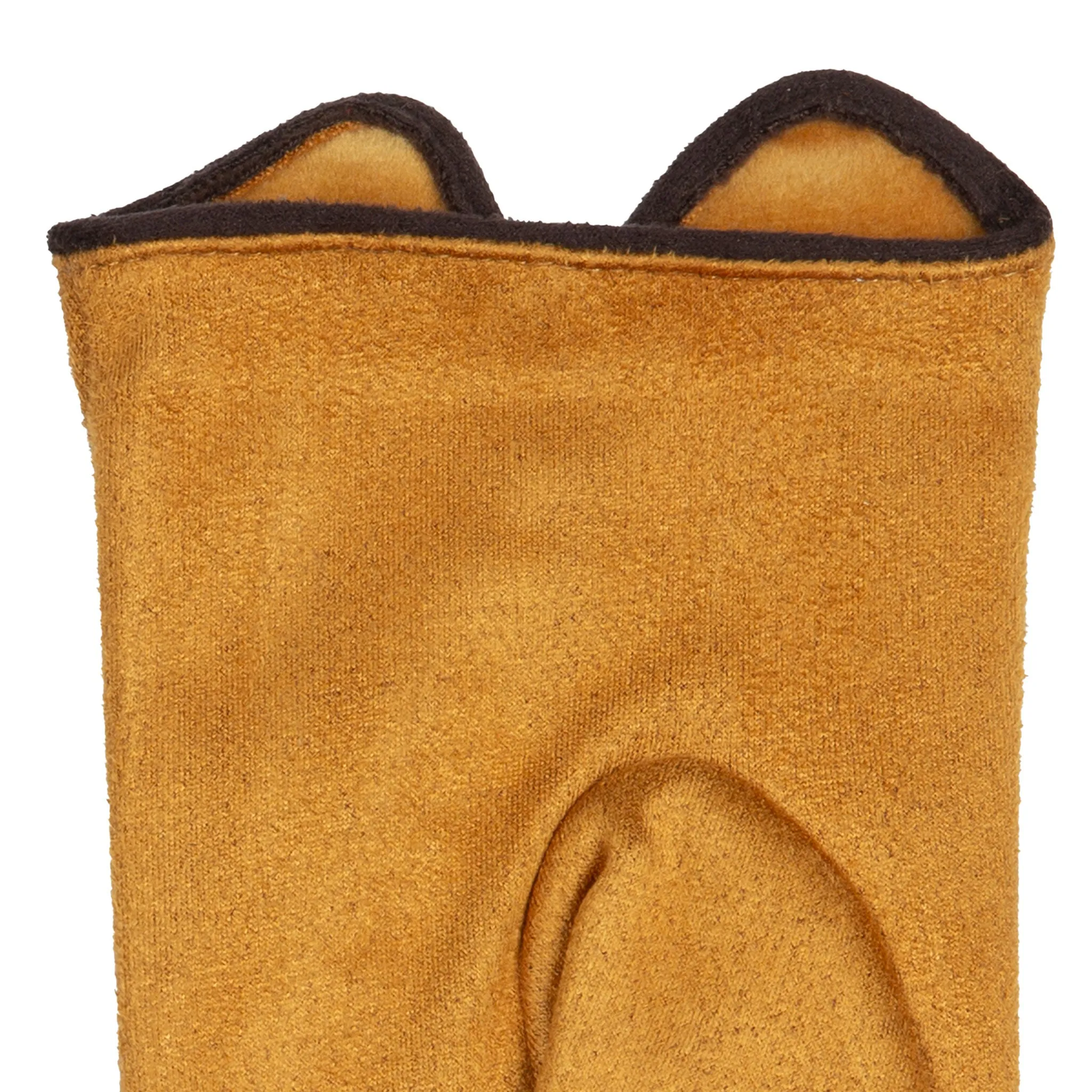 Women’s Faux Suede Gloves with Buttons