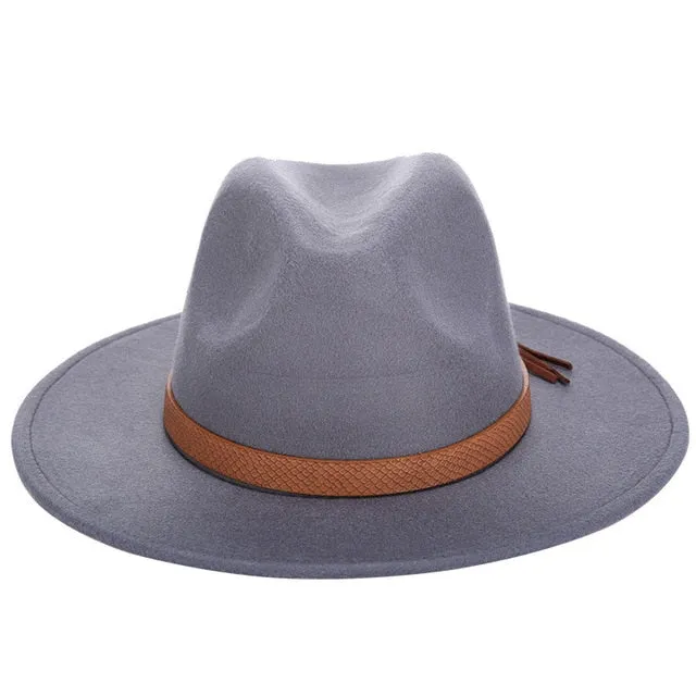 Wool Fedora Hat w/Band