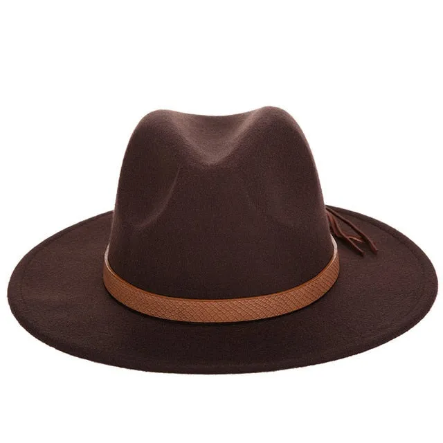Wool Fedora Hat w/Band