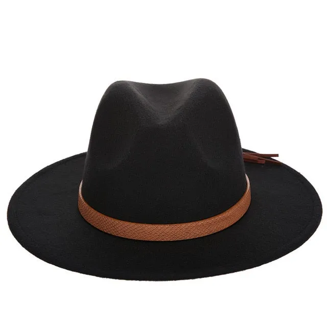 Wool Fedora Hat w/Band