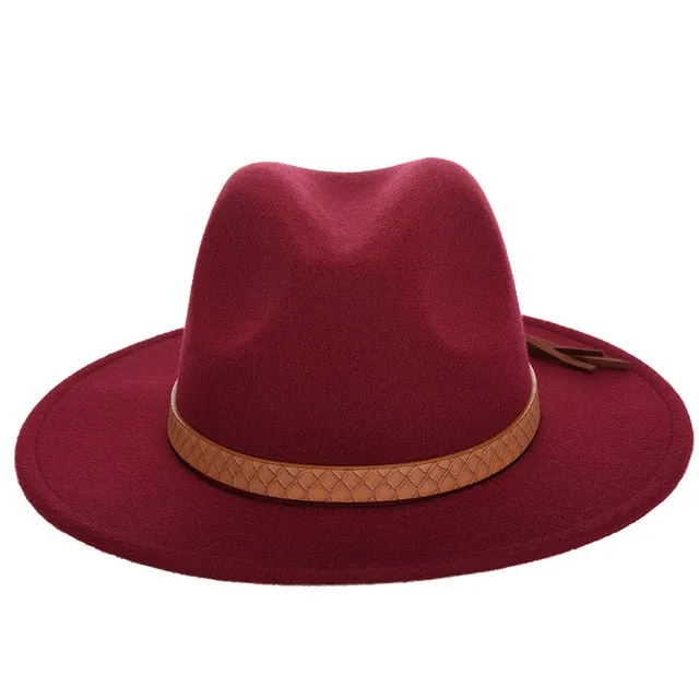 Wool Fedora Hat w/Band