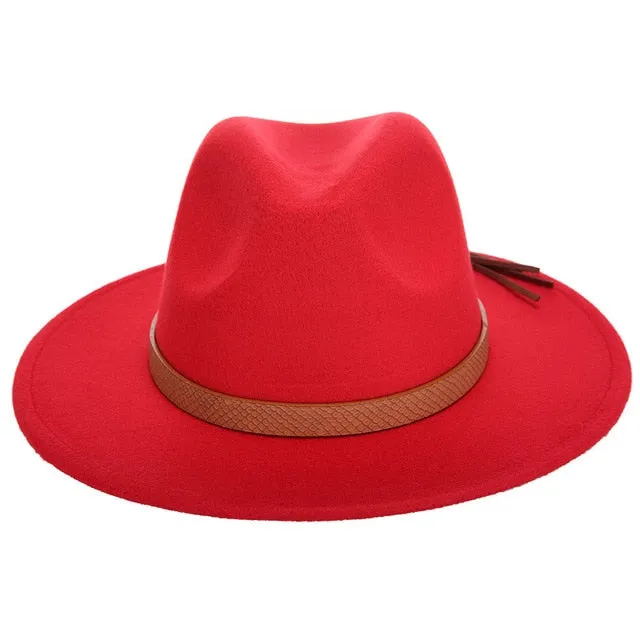 Wool Fedora Hat w/Band