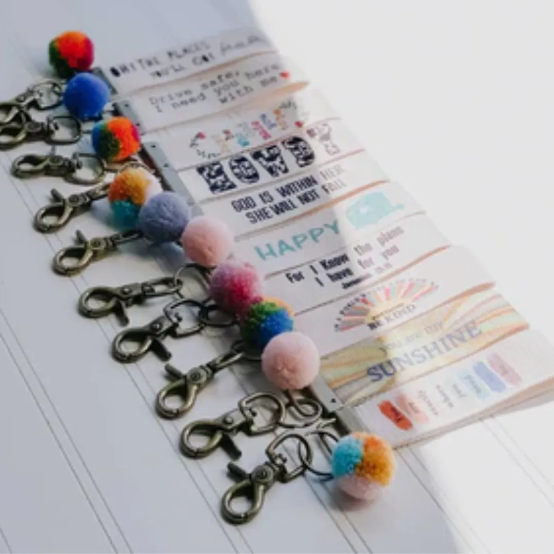 Words to live by keychains