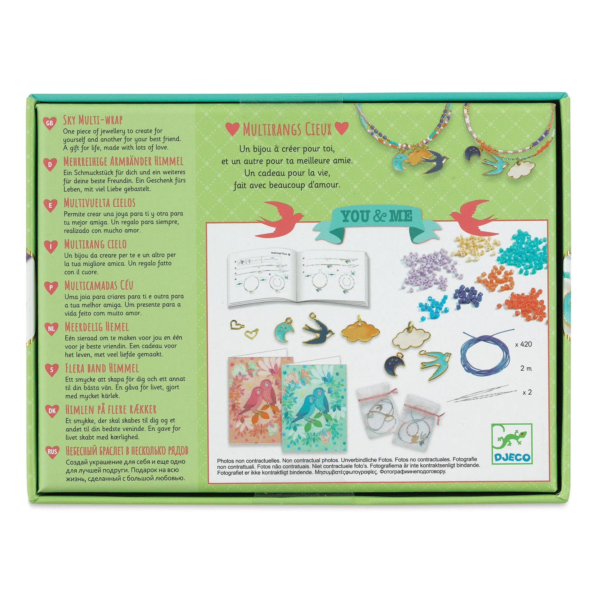 You & Me Bead Jewelry Kit - Sky Multi-Wrap